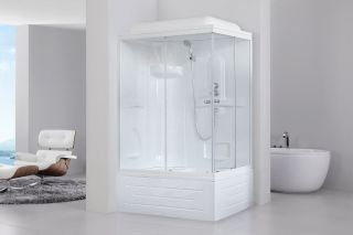 Душевая кабина Royal Bath BP левая стекло прозрачное 120x80см RB8120BP1-T-L